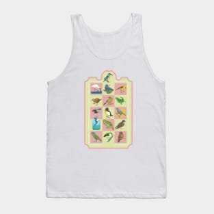 New Zealand BIRD PATTERN Tank Top